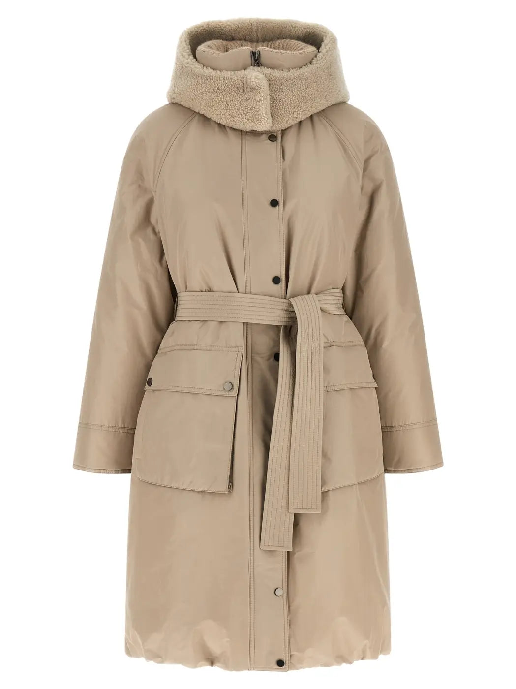 Brunello Cucinelli Beige Cotton Coat