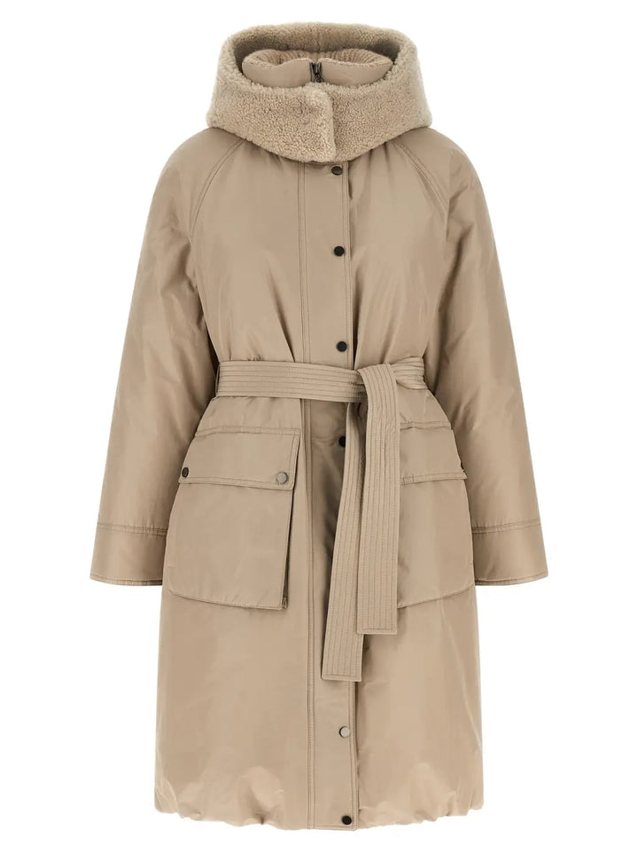 Brunello Cucinelli Beige Cotton Coat