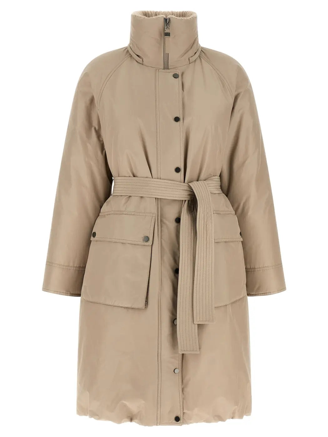 Brunello Cucinelli Beige Cotton Coat