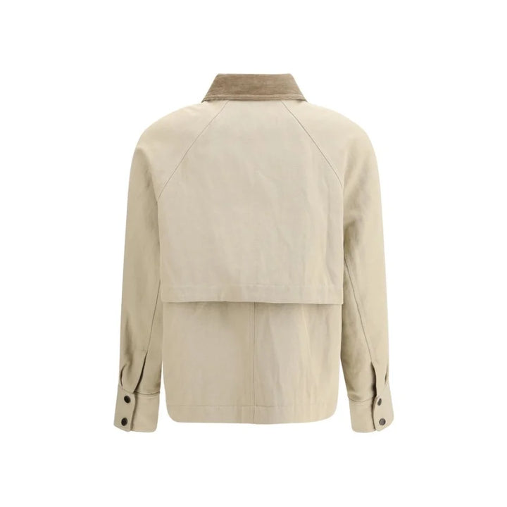 Brunello Cucinelli Beige Cotton Coat