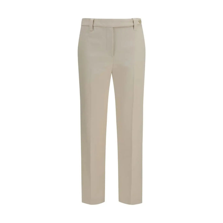 Brunello Cucinelli Beige Cotton Dress Pants