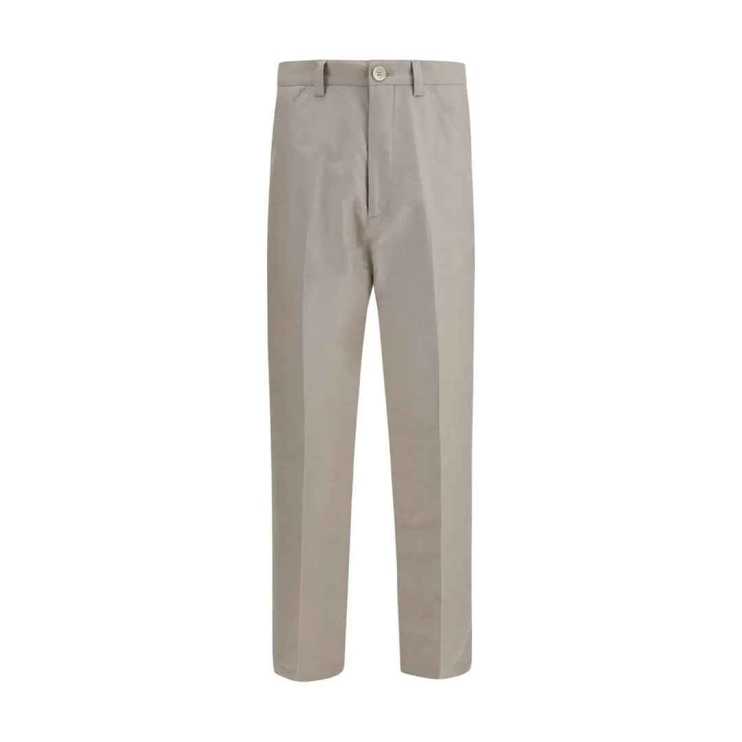 Brunello Cucinelli Beige Cotton Dress Pants