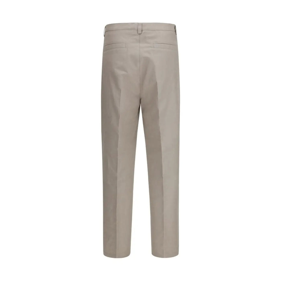 Brunello Cucinelli Beige Cotton Dress Pants