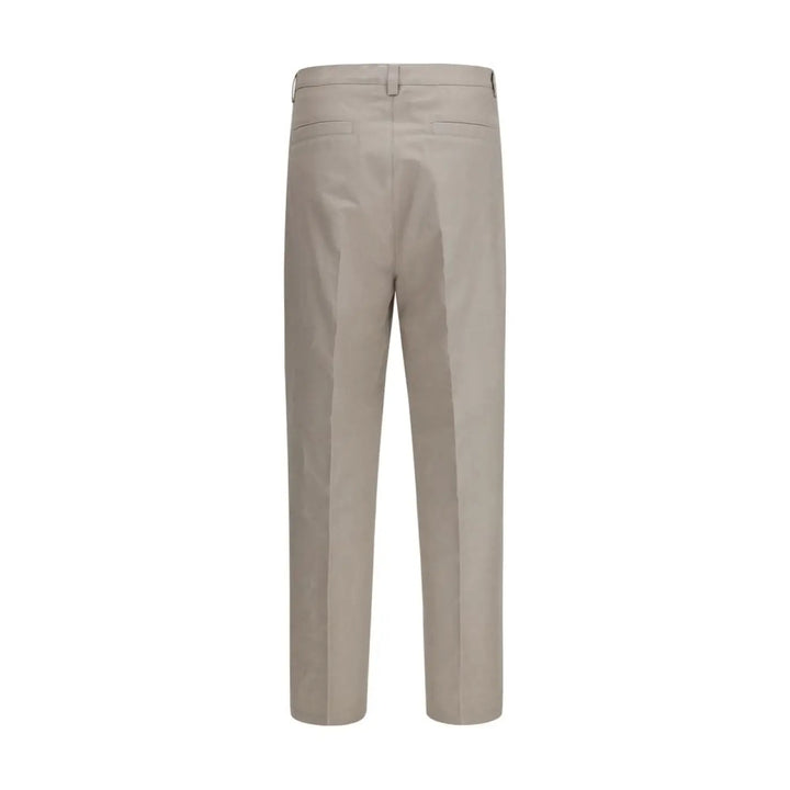 Brunello Cucinelli Beige Cotton Dress Pants