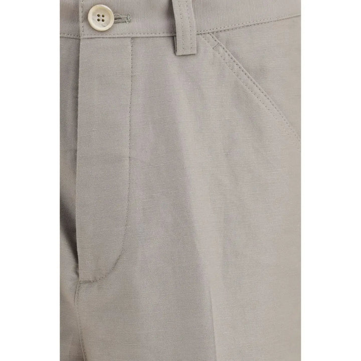 Brunello Cucinelli Beige Cotton Dress Pants