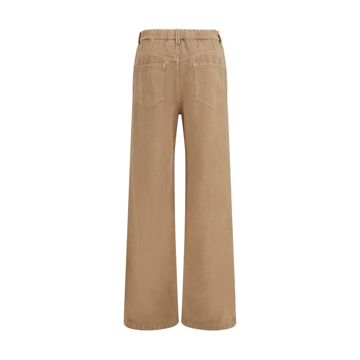 Brunello Cucinelli Beige Cotton Jeans Denim