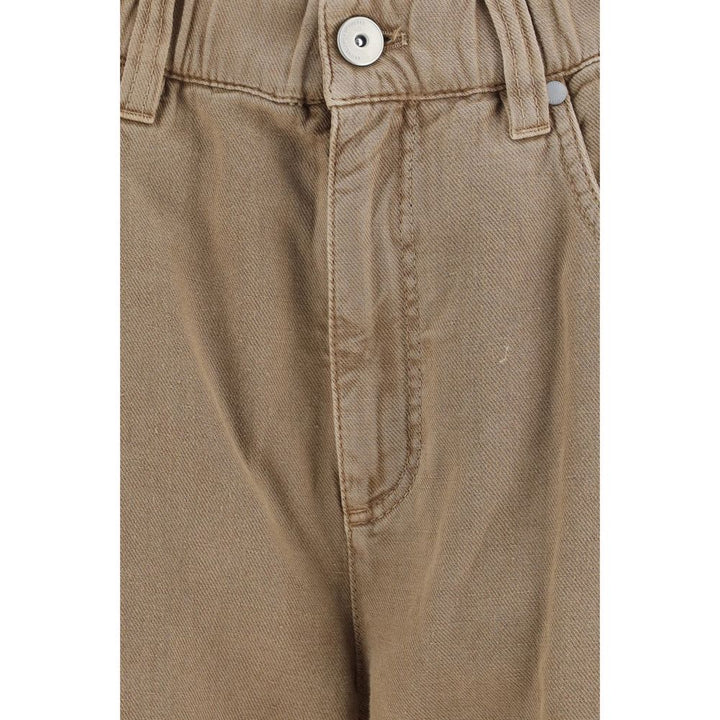 Brunello Cucinelli Beige Cotton Jeans Denim