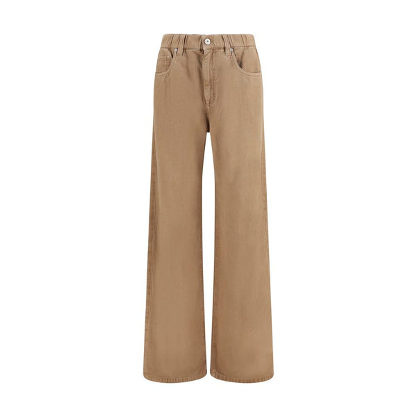 Brunello Cucinelli Beige Cotton Jeans Denim