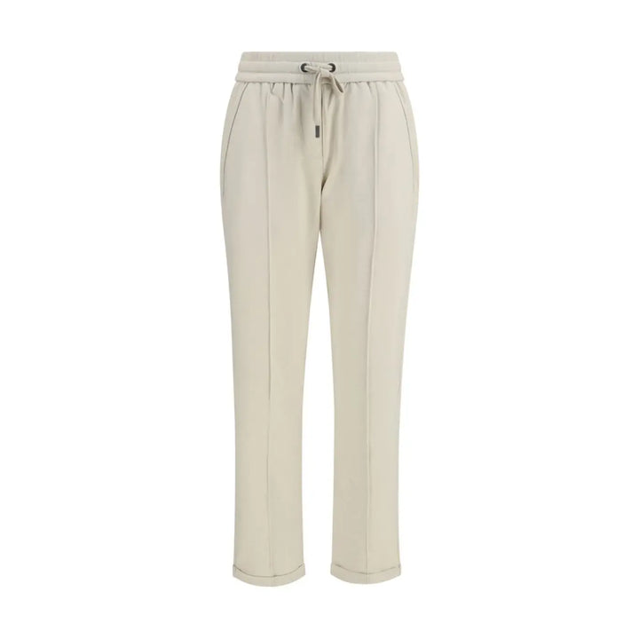 Brunello Cucinelli Beige Cotton Joggers (workout Pants)
