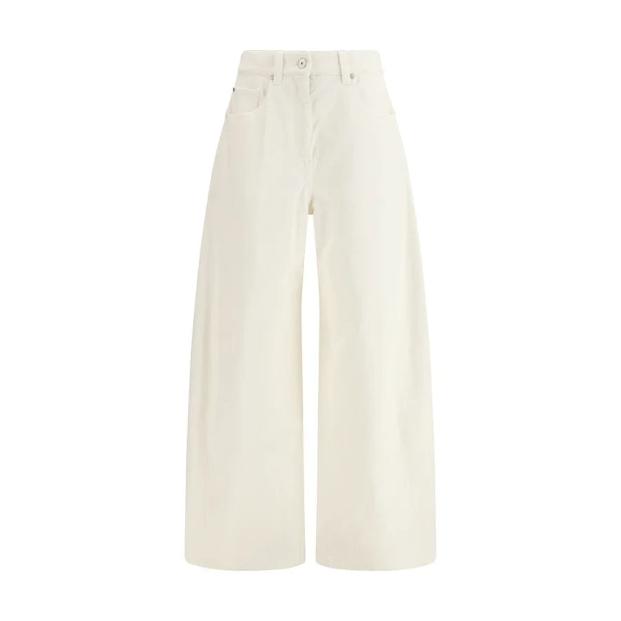 Brunello Cucinelli Beige Cotton Pants