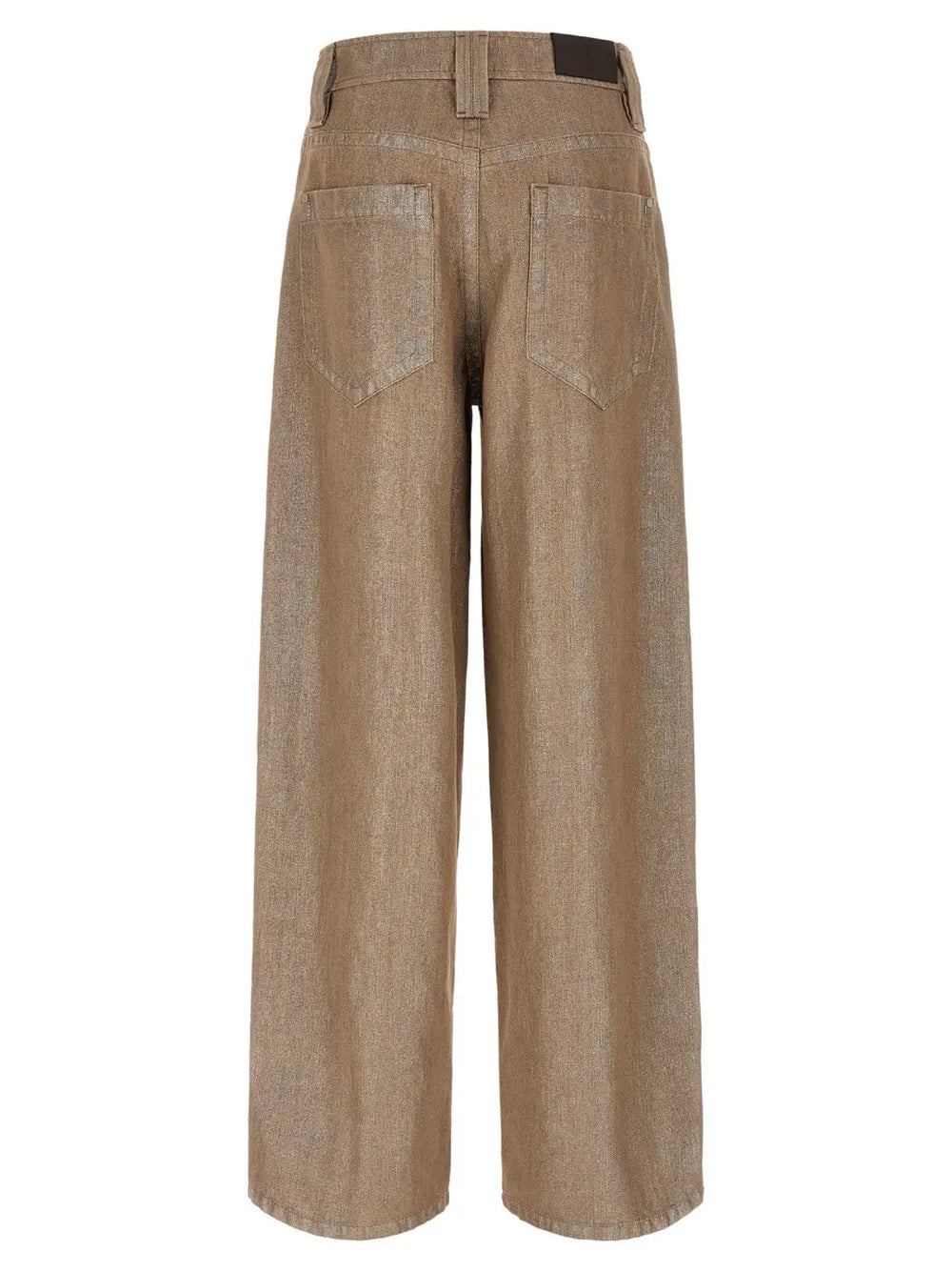 Brunello Cucinelli Beige Cotton Relaxed Fit Jeans