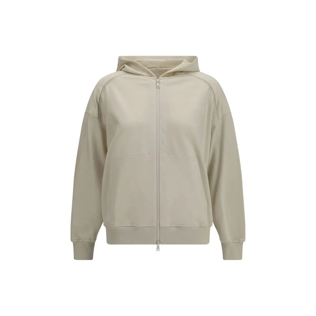 Brunello Cucinelli Beige Cotton Sweatshirt