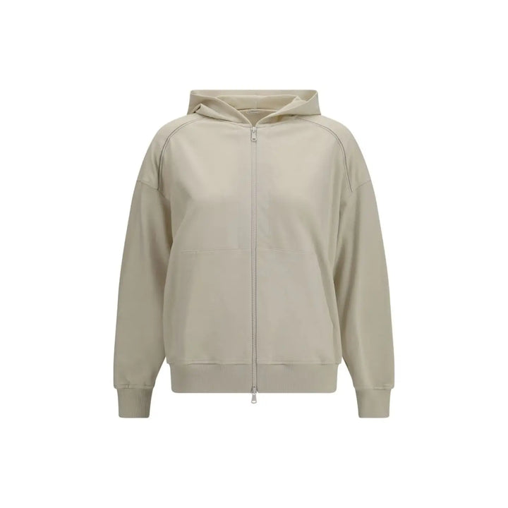 Brunello Cucinelli Beige Cotton Sweatshirt