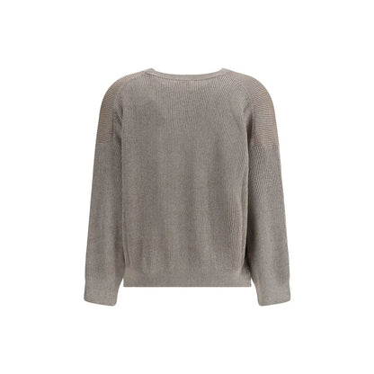 Brunello Cucinelli Beige Cotton Sweatshirt