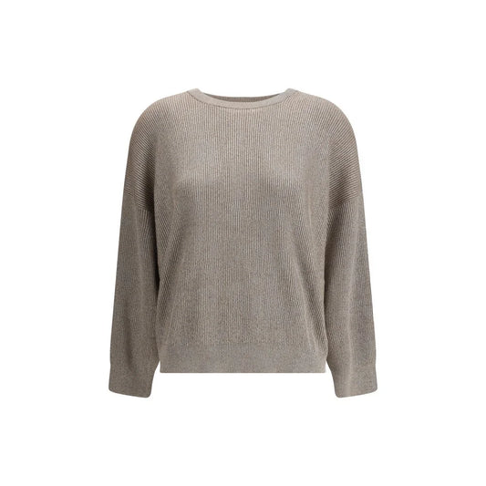 Brunello Cucinelli Beige Cotton Sweatshirt