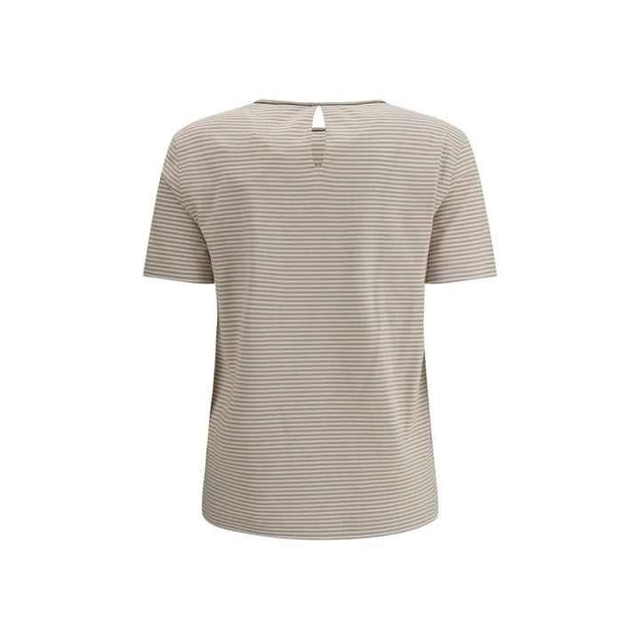 Brunello Cucinelli Beige Cotton T-Shirt