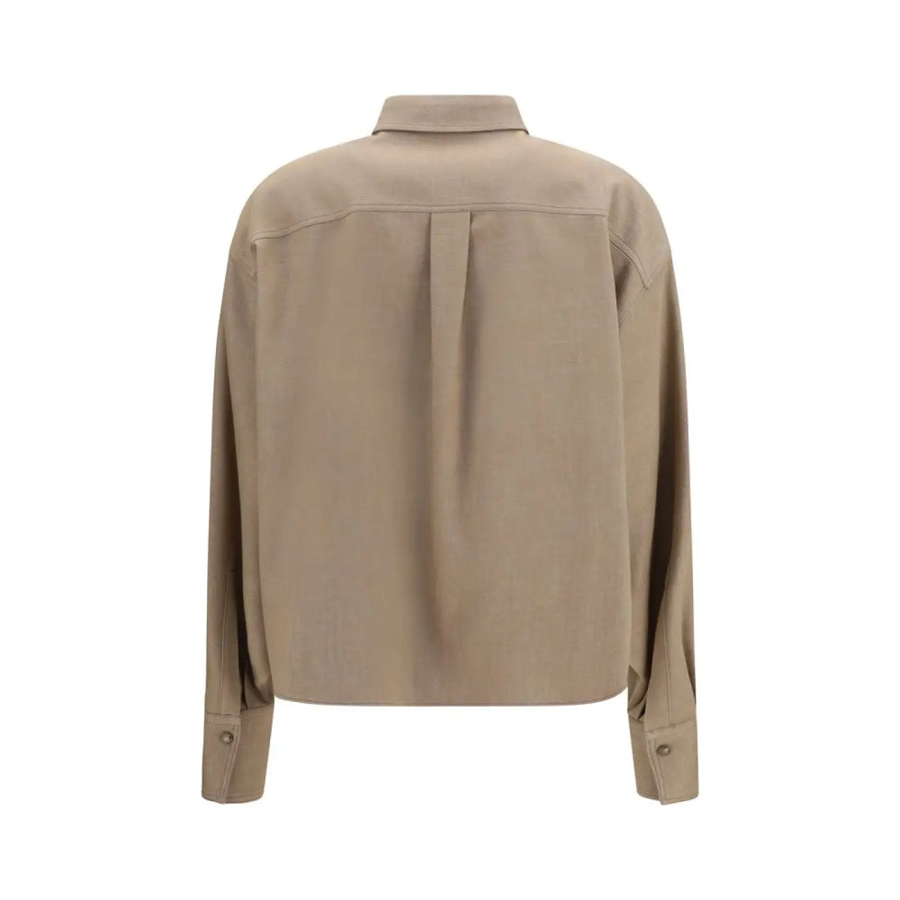Brunello Cucinelli Beige Denim Shirt