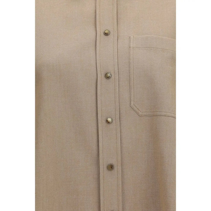 Brunello Cucinelli Beige Denim Shirt