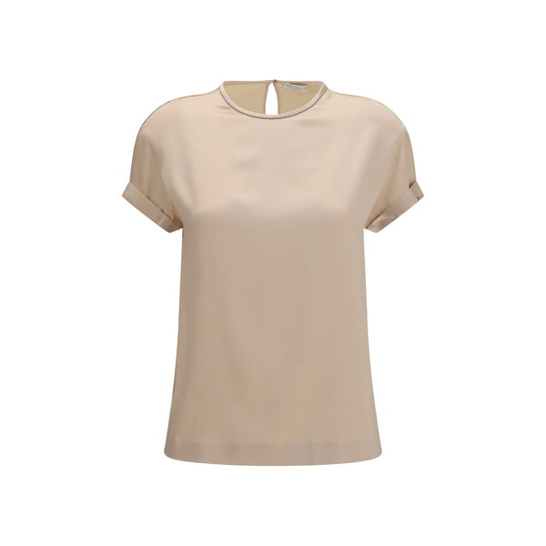 Brunello Cucinelli Blouses - Women’s Beige Elastane Blouse