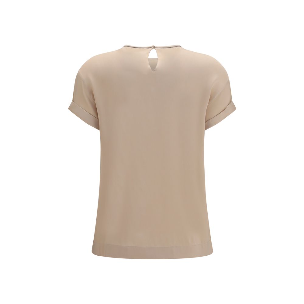 Brunello Cucinelli Blouses - Women’s Beige Elastane Blouse