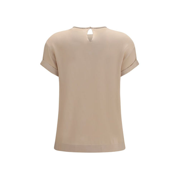 Brunello Cucinelli Blouses - Women’s Beige Elastane Blouse