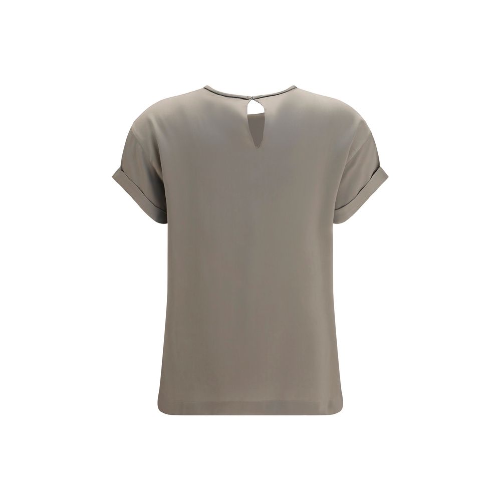 Brunello Cucinelli Blouses - Women’s Beige Elastane Blouse