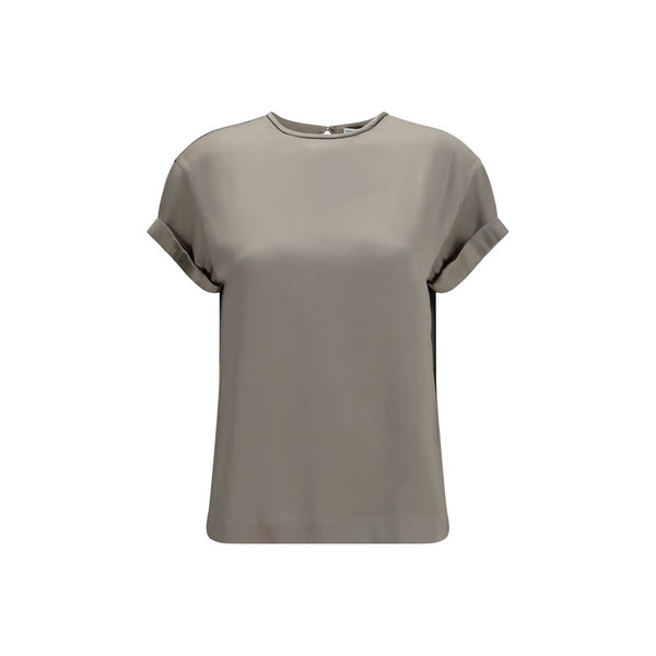 Brunello Cucinelli Blouses - Women’s Beige Elastane Blouse