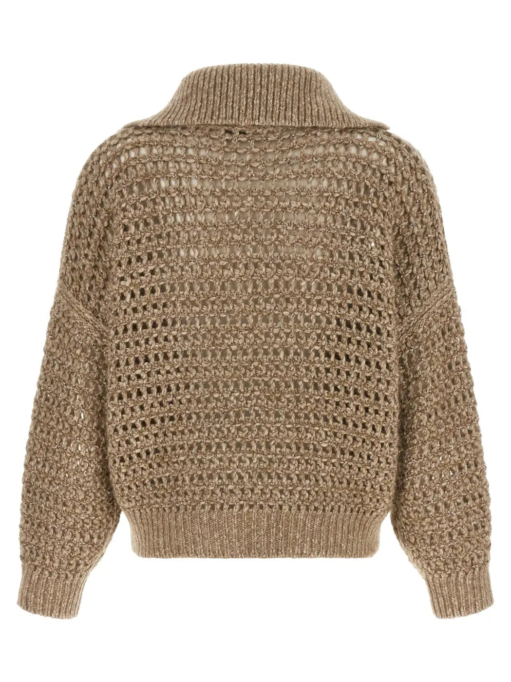 Brunello Cucinelli Beige Elastane Cardigan