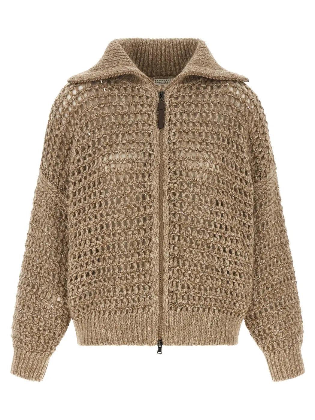 Brunello Cucinelli Beige Elastane Cardigan