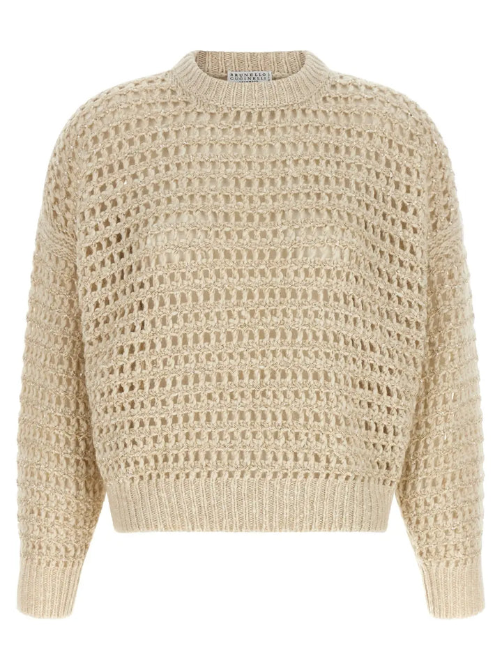 Brunello Cucinelli Beige Elastane Cardigan