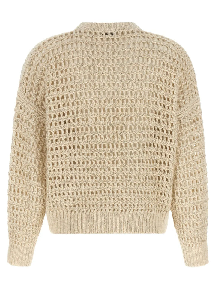 Brunello Cucinelli Beige Elastane Cardigan