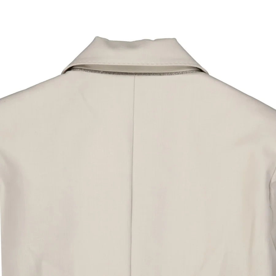 Brunello Cucinelli Beige Elastane Coat