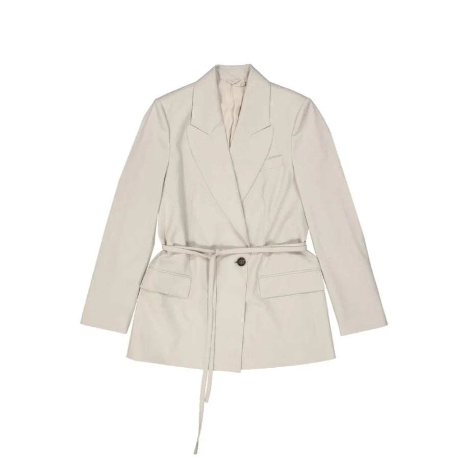 Brunello Cucinelli Beige Elastane Coat