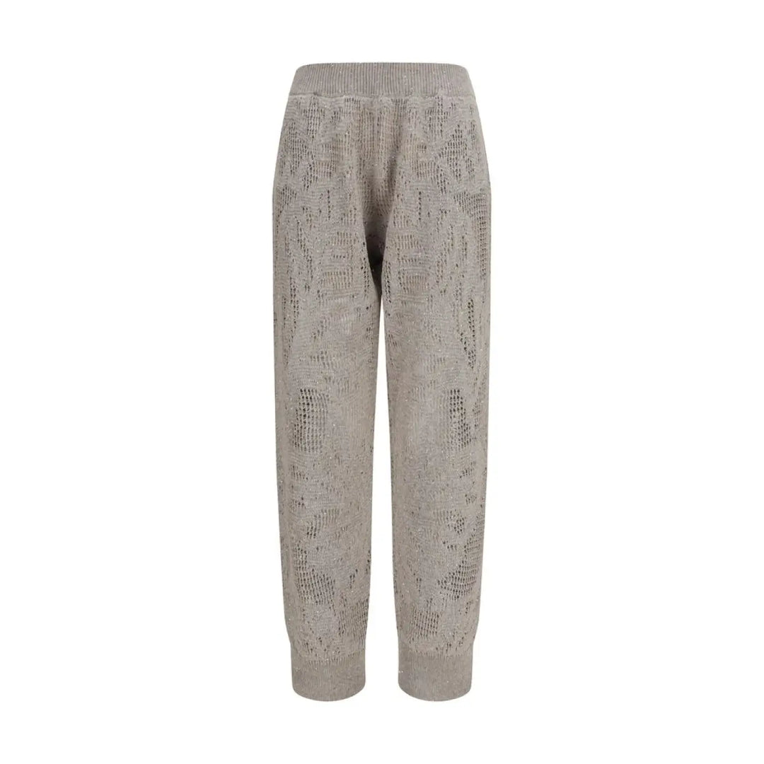 Brunello Cucinelli Beige Linen Casual Pants