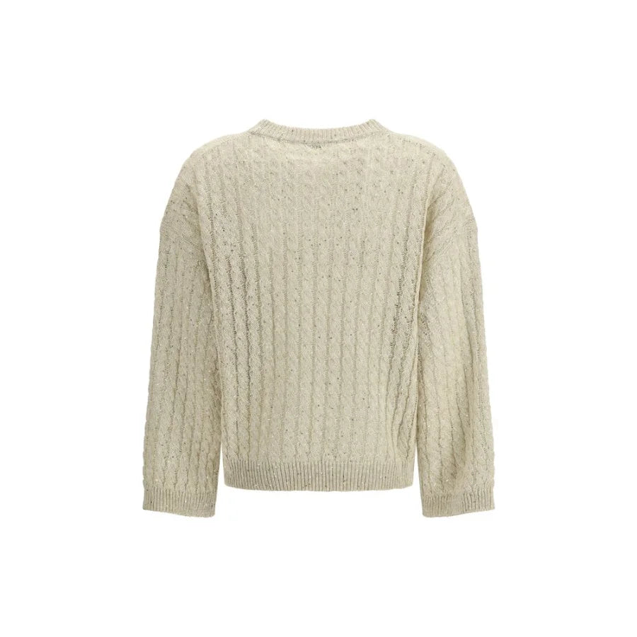 Brunello Cucinelli Beige Linen Sweatshirt