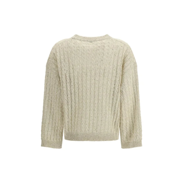 Brunello Cucinelli Beige Linen Sweatshirt