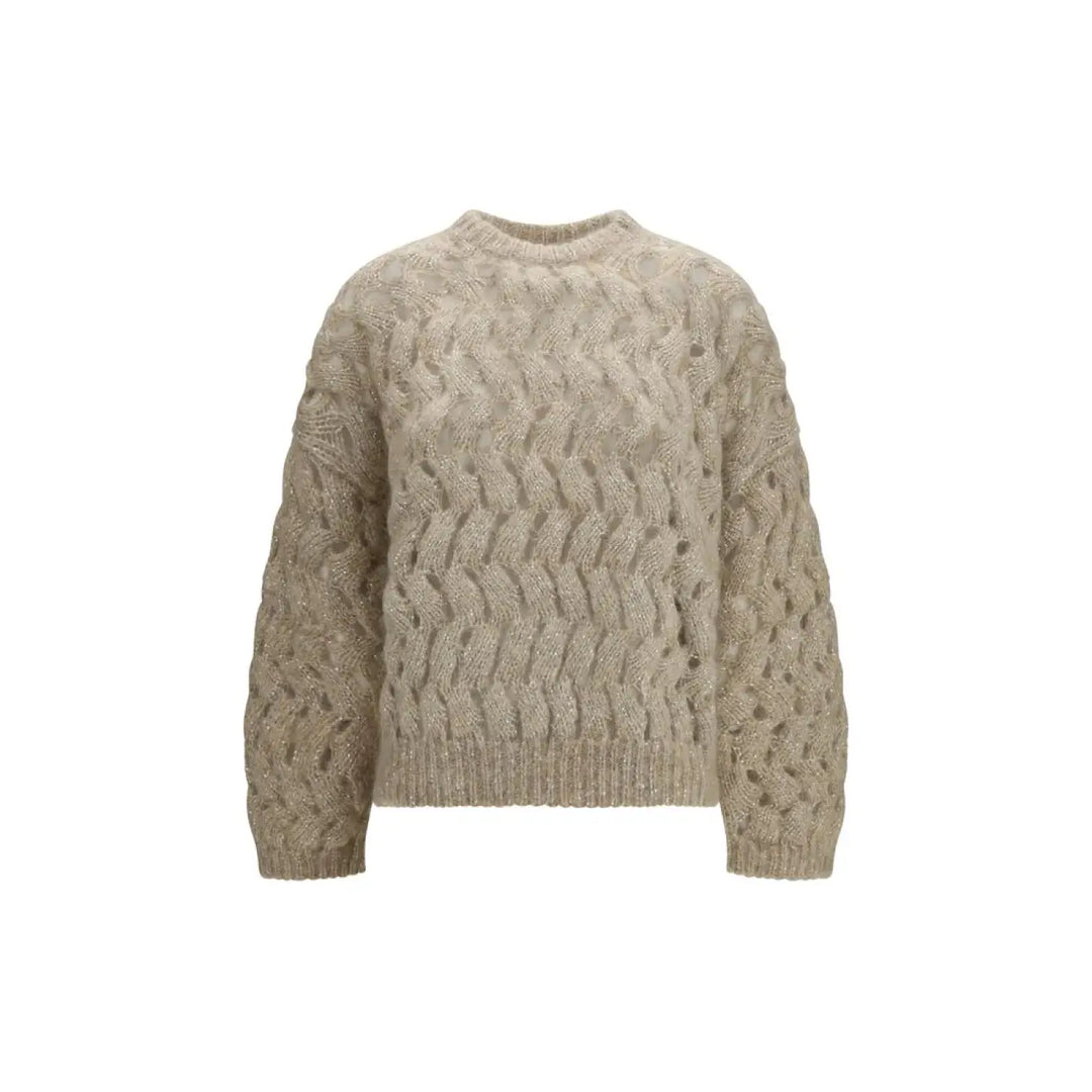 Brunello Cucinelli Beige Mohair Sweatshirt