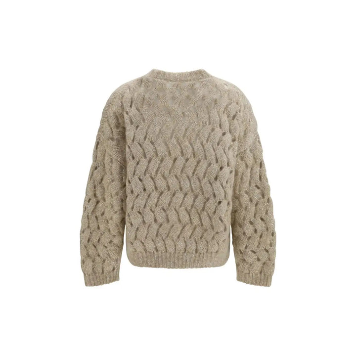 Brunello Cucinelli Beige Mohair Sweatshirt