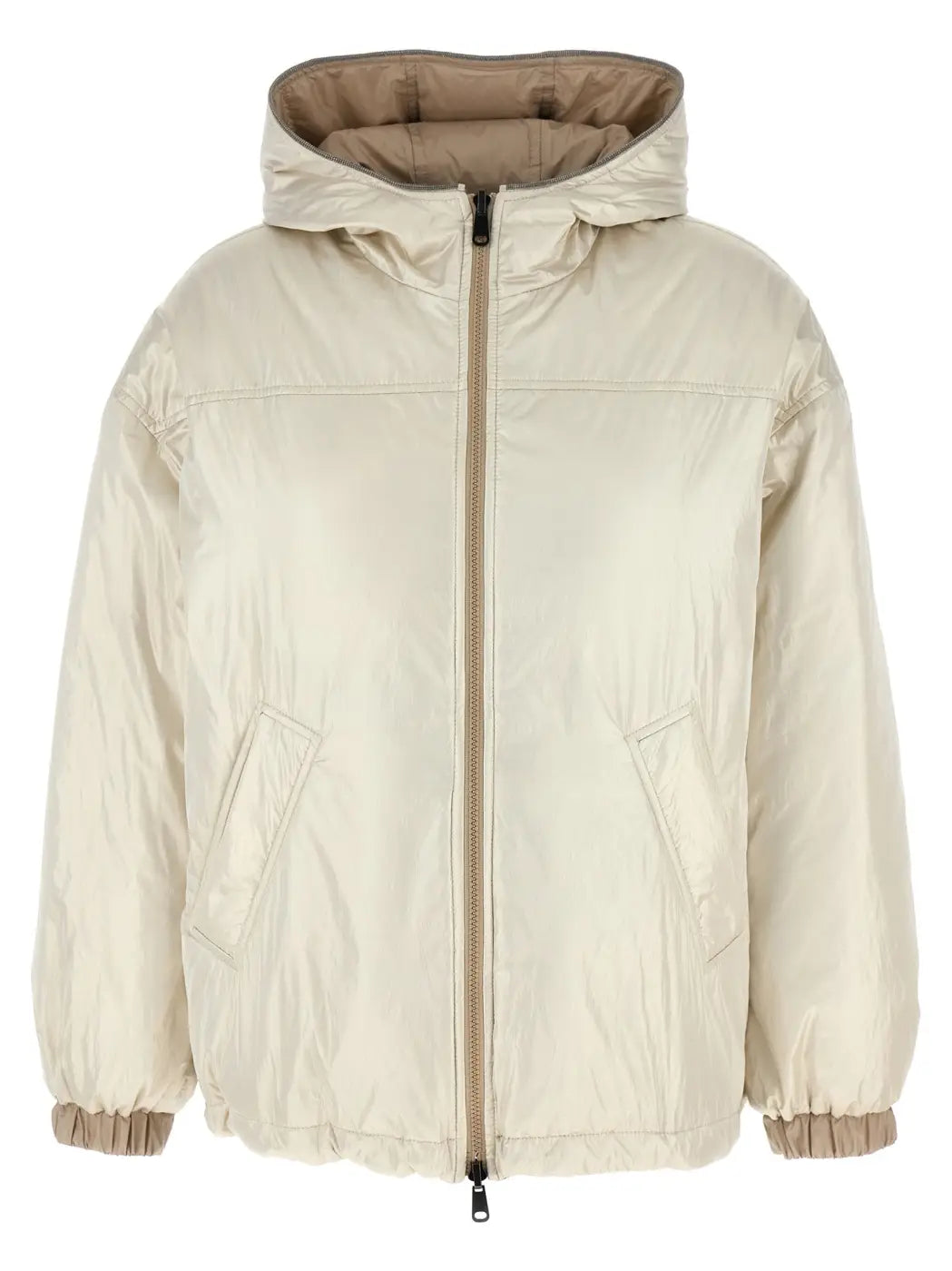 Brunello Cucinelli Beige Polyester Full-length Jacket