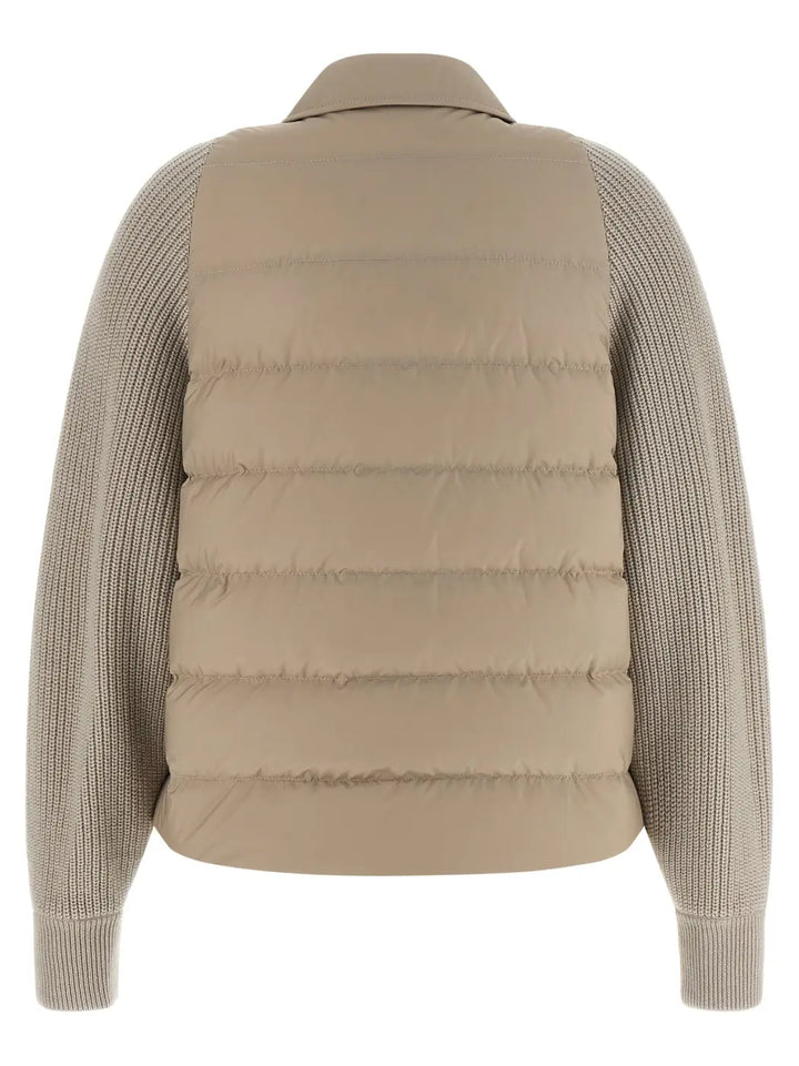 Brunello Cucinelli Beige Polyester Shell Jacket