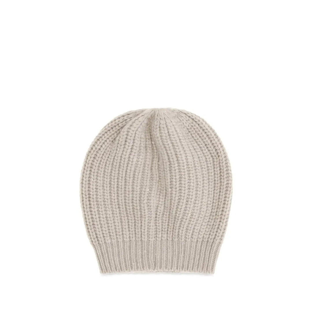 Brunello Cucinelli Beige Silk Beanie