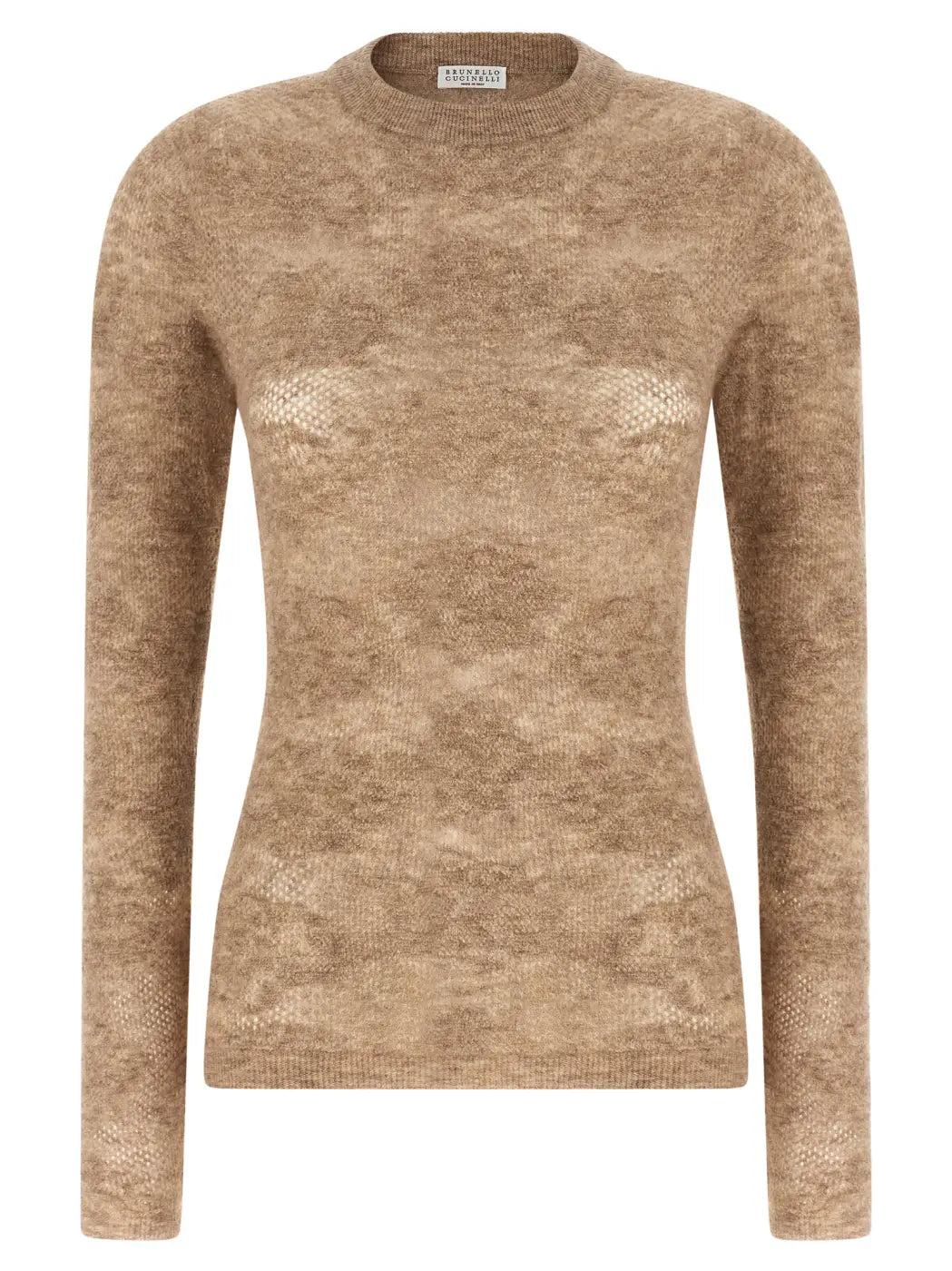 Brunello Cucinelli Beige Silk Cardigan