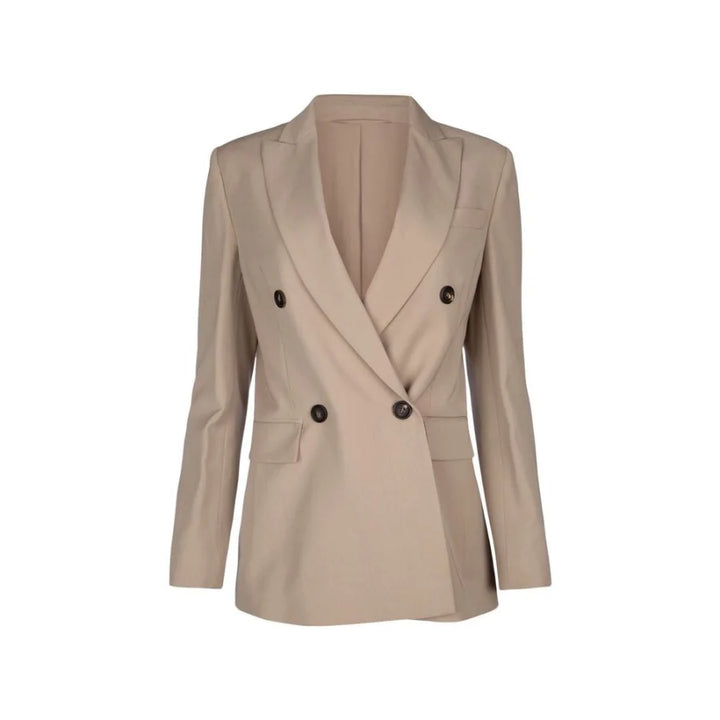 Brunello Cucinelli Beige Virgin Wool Coat