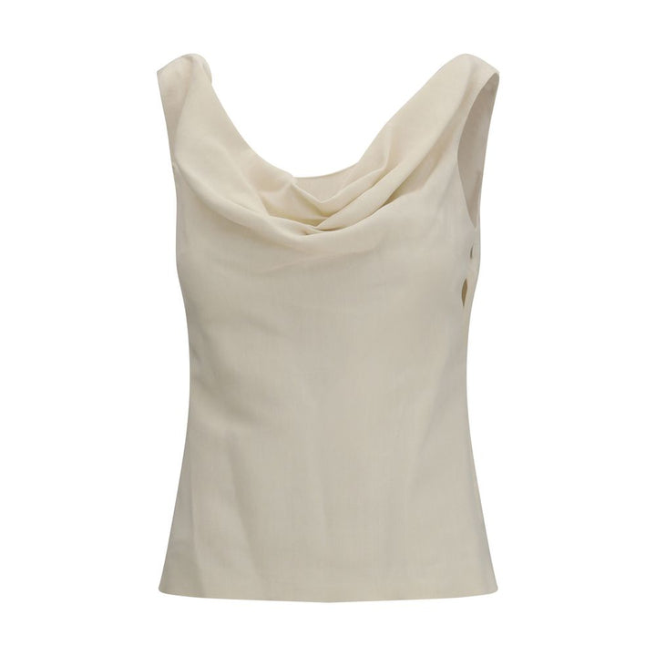 Brunello Cucinelli Blouses - Women’s Beige Viscose Blouse
