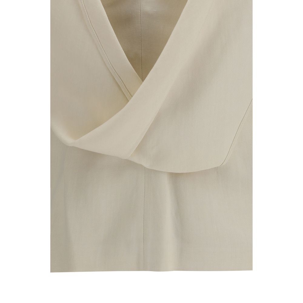 Brunello Cucinelli Blouses - Women’s Beige Viscose Blouse