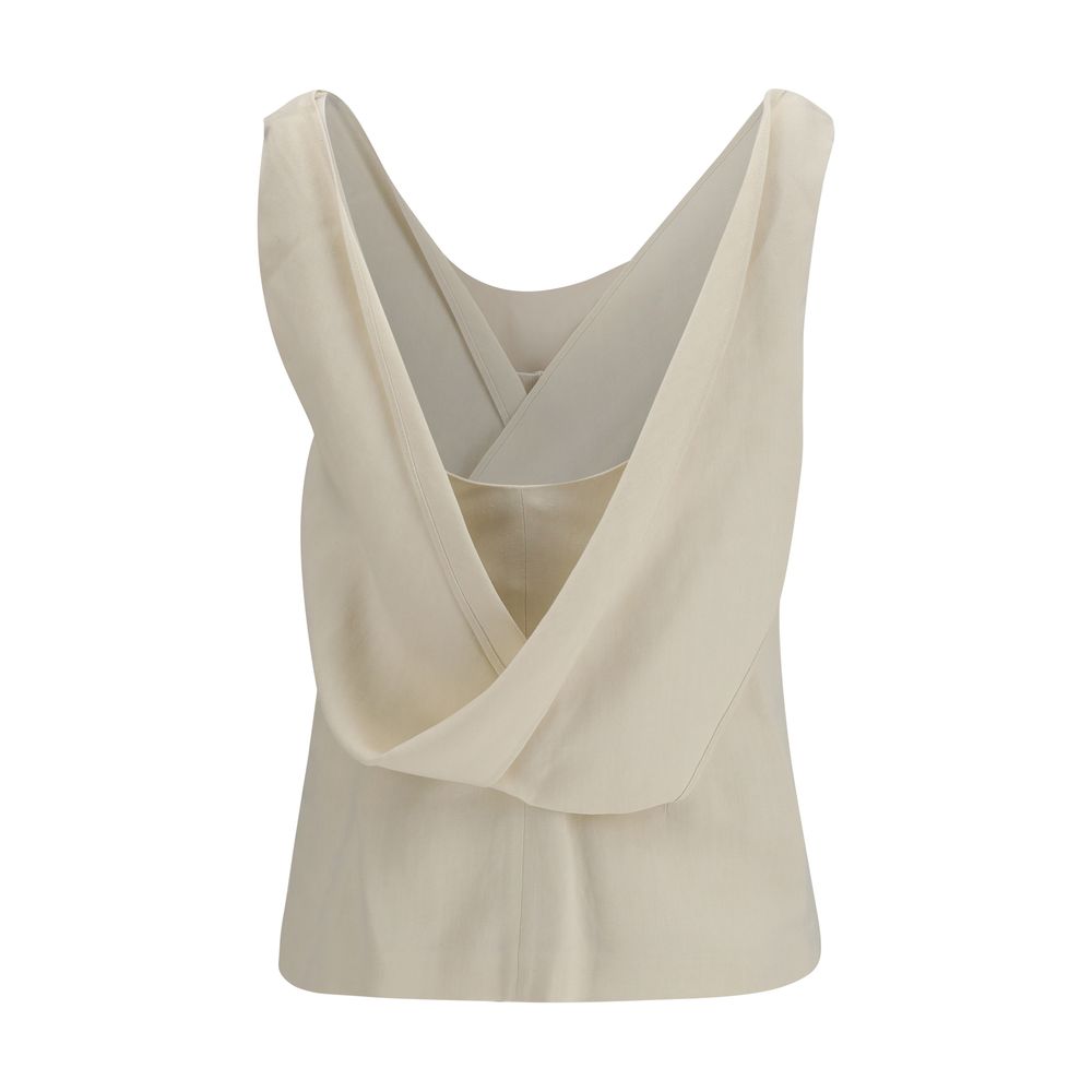 Brunello Cucinelli Blouses - Women’s Beige Viscose Blouse