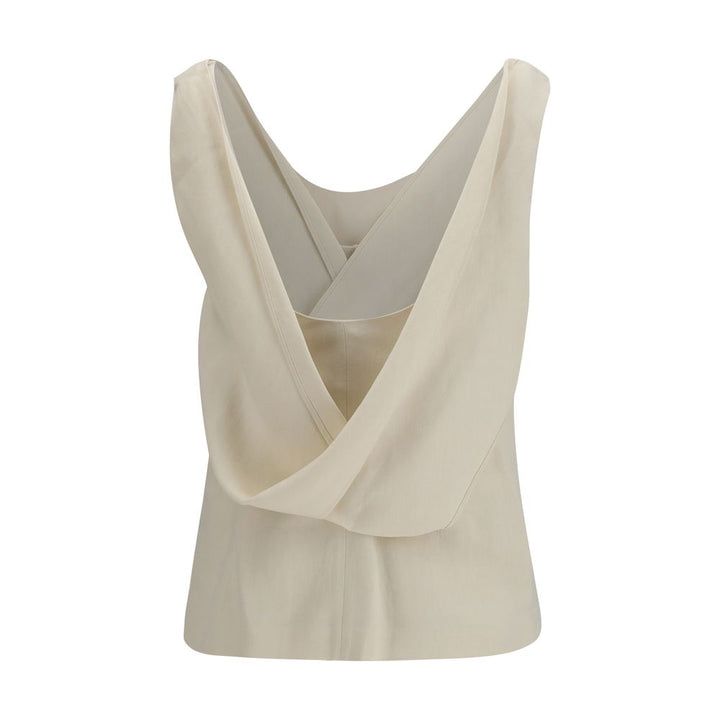 Brunello Cucinelli Blouses - Women’s Beige Viscose Blouse