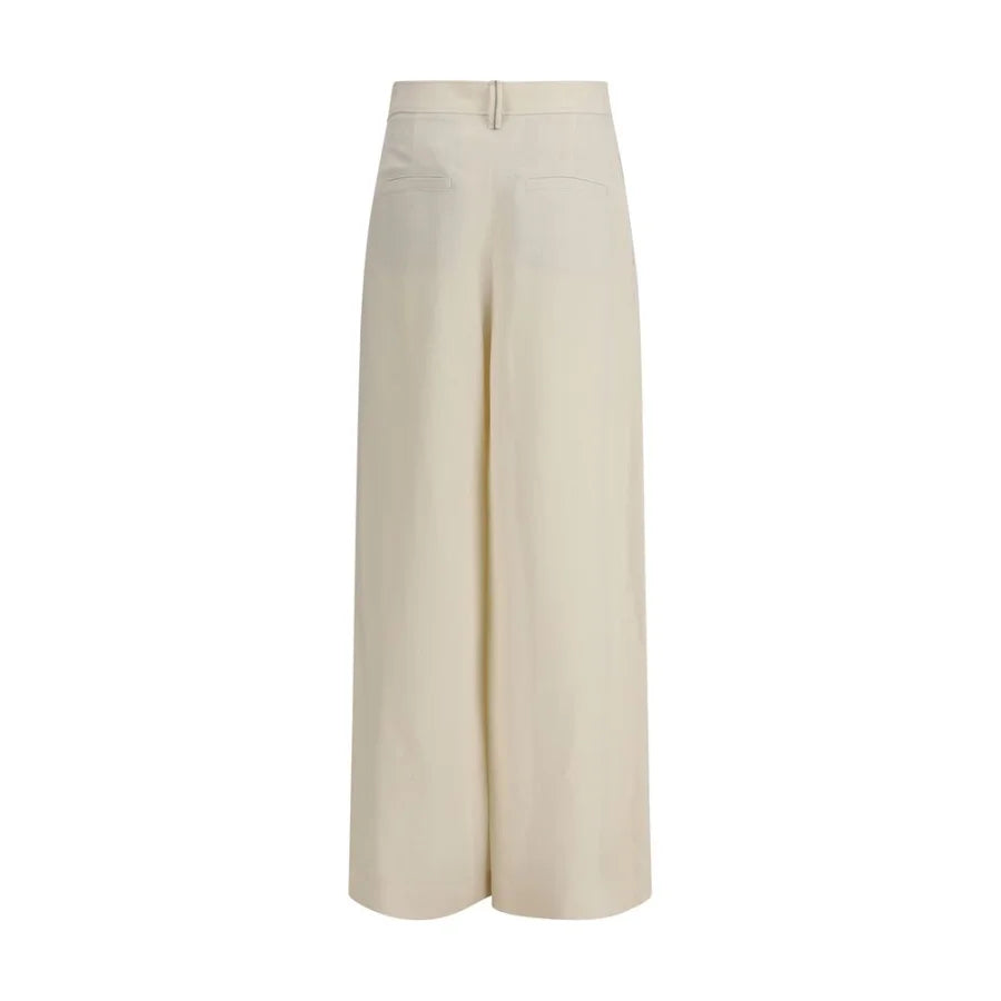 Brunello Cucinelli Beige Viscose Casual Pants