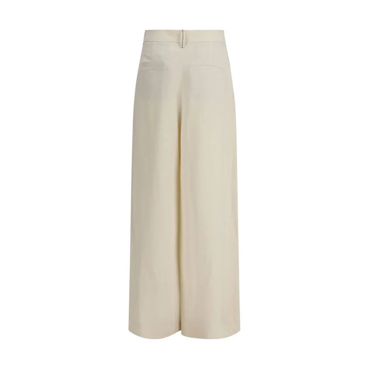 Brunello Cucinelli Beige Viscose Casual Pants