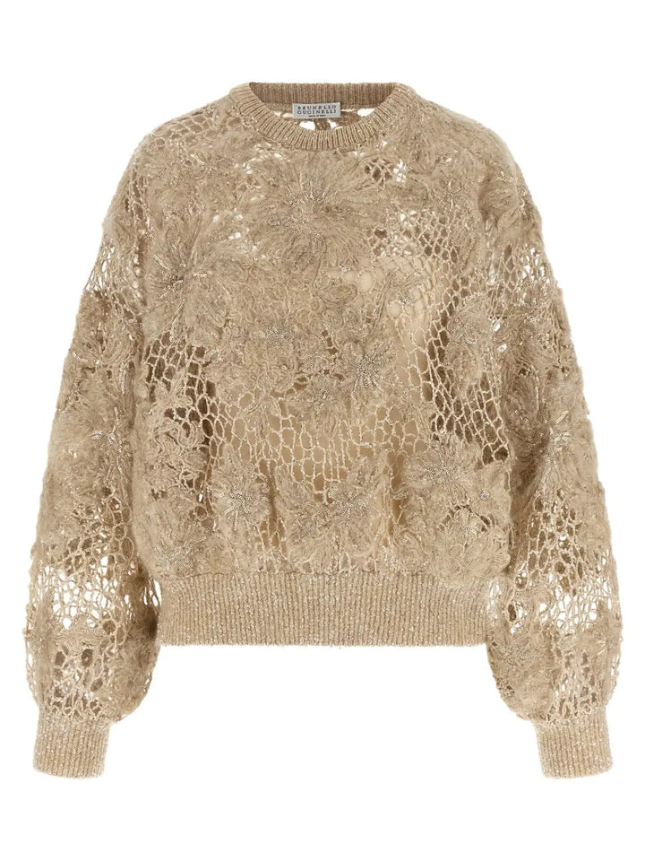 Brunello Cucinelli Beige Wool Cardigan